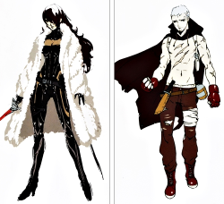 yosukesheadphones:  Persona 4: The Ultimate in Mayonaka Arena→ Mitsuru, Akihiko, Aigis, and Labrys Concept Art 