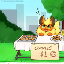 fridayflareon:Bake sale!! <3