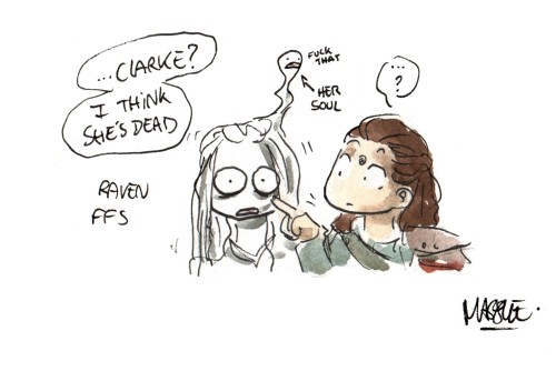 toodrunktofindaurl:Maybe one day we will see Abby’s reaction about Clarke &amp; Lexa, but 