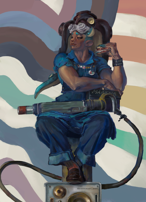From My College Days, Painting Based On Norman Rockwell’s “Rosie The Riveter” 