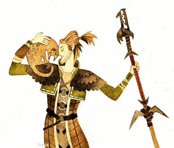 pettry: A little personal painting before getting back to work. :) Anders and Ser-Pounce-A-Lot