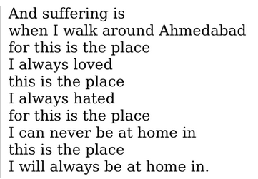 soracities: Sujata Bhatt, “Go to Ahmedabad”, Collected Poems