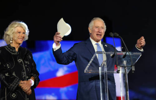 The Prince of Wales, The Duchess of Cornwall and other members iof the royal family attend the Plati