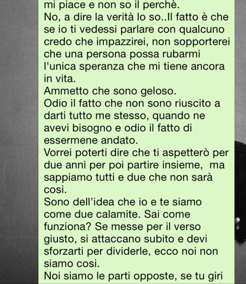 unfreddoinverno:  ricordounbacio:  Te..  “Tu sei la soluzione alle mie domande.” 