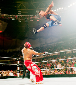 fishbulbsuplex:  John Cena vs. Rey Mysterio