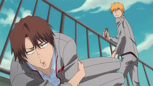 death-berry-xv: “I wonder how Rukia-chan is doing these days”- Keigo“Why are you bringing up Rukia now?”- Ichigo “Don’t you miss her?”- Keigo“Of course not”- Ichigo 