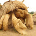itscolossal:Mammoth Straw Creatures Populate Japanese Farmland in the Annual Wara