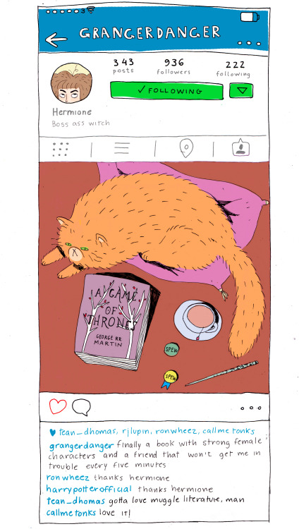 bloodyhellharry: If Harry Potter characters had instagram  I was never a huge fan of mixing Har
