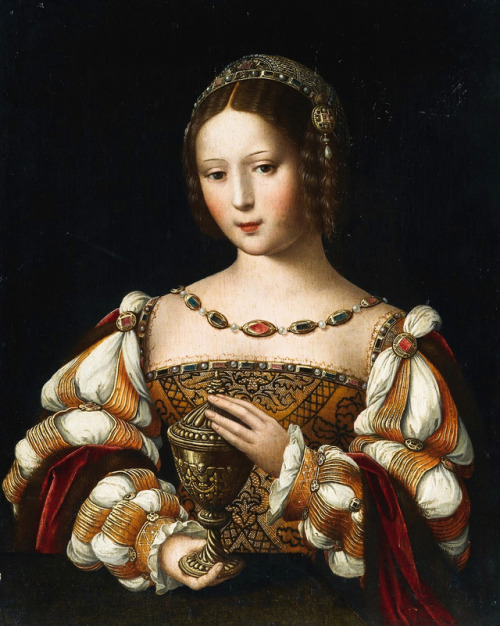 “Mary Magdalene with the vessel” by The Master of the Female Half-lengths, active in Antwerp during 