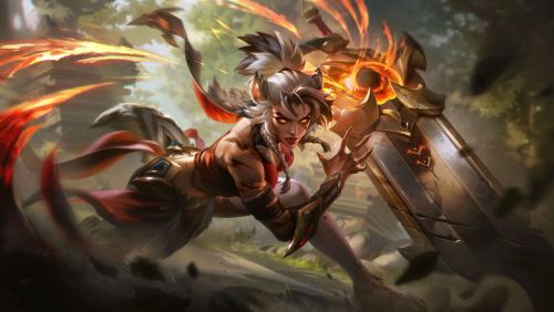 Primal Ambush Vi, Sivir, Talon & Riven Splash Art