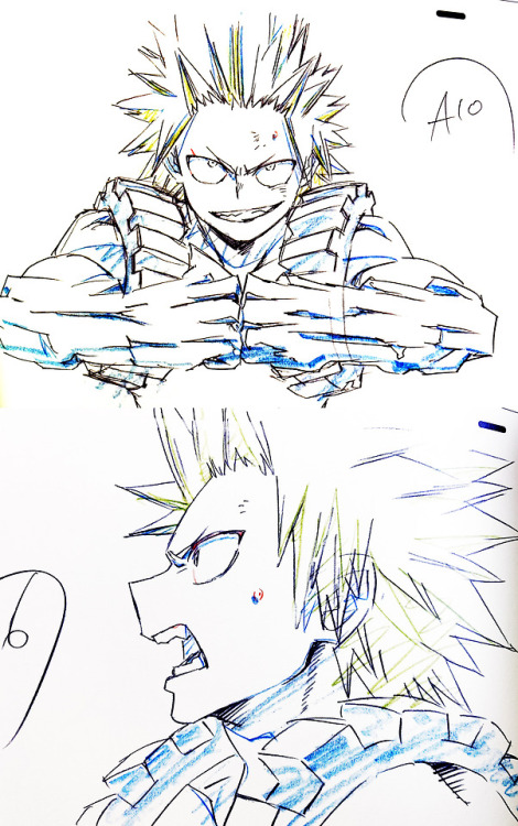 aitaikimochi:Boku No Hero Academia key frames featuring Kirishima by Umakoshi, released in his anima
