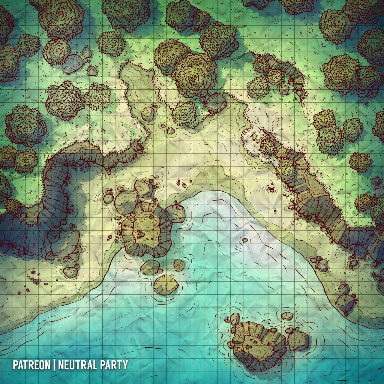 neutralpartymaps:
“ Summer’s almost here and you know what that means- engaging in deadly combat with the twisted sea people, called the Syrkeg, who seek to drown the land-dwellers beneath their cursed, brackish black waters and feed the broken...