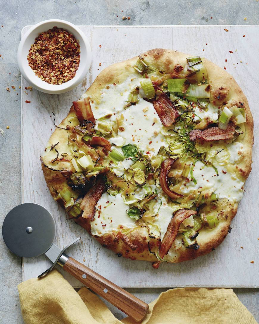 dietkiller:Bacon Brussels Leek Pizza