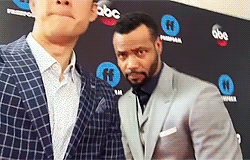 harryshumjjr:shadowhunterstv: @HarryShumJr &amp; @IsaiahMustafa are at the #FreeformUpfront
