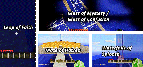 roseemrys:  Ray: Can someone in the comments like name every part of this course? Michael: I love how Gavin changes the name of every obstacle every run. 