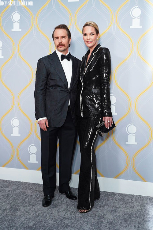 lucy-sky:Sam Rockwell and Leslie Bibb attend The 75th Annual Tony Awards June 12, 2022 