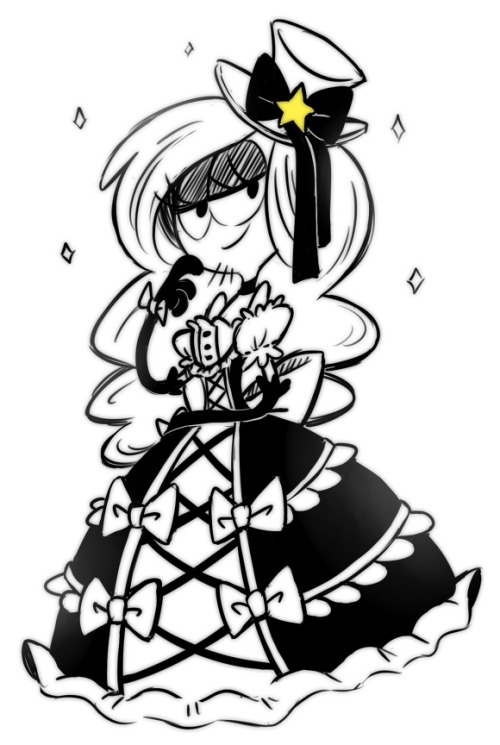 cerise-the-traveling-artist: gias-machella: sketch of Wander in a gothic lolita dress for ceris