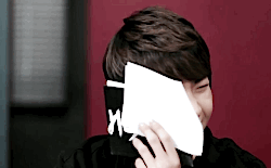 kyungillness:  Dokyun being shy (*/∇＼*）requested by b-a-p-tized 