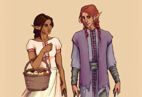 ° Arana & Lennan Tabris.…running errands, probably. Arana is a skilled gardener and spend