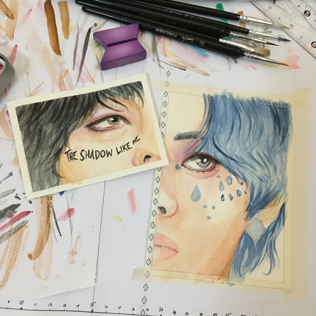 An Art Blog. — Tried Watercolor For The First Time Today ☺️ Still...