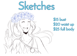 I’m taking a few commissions ! Currently