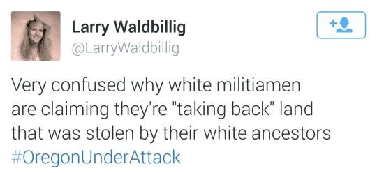 what happens when armed white men take over a federal building? you guessed it.