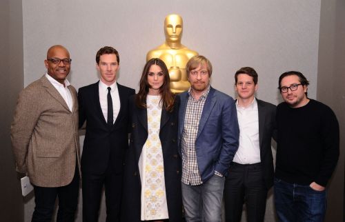 new tab for high res. Benedict Cumberbatch speaks at the official Academy members screening of The I