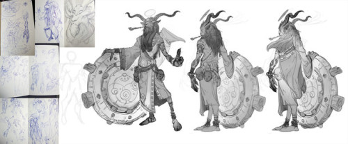 Khnum, the Divine Potter by rafael zanchetinArtist commentary: “Done for the Character Design Challe