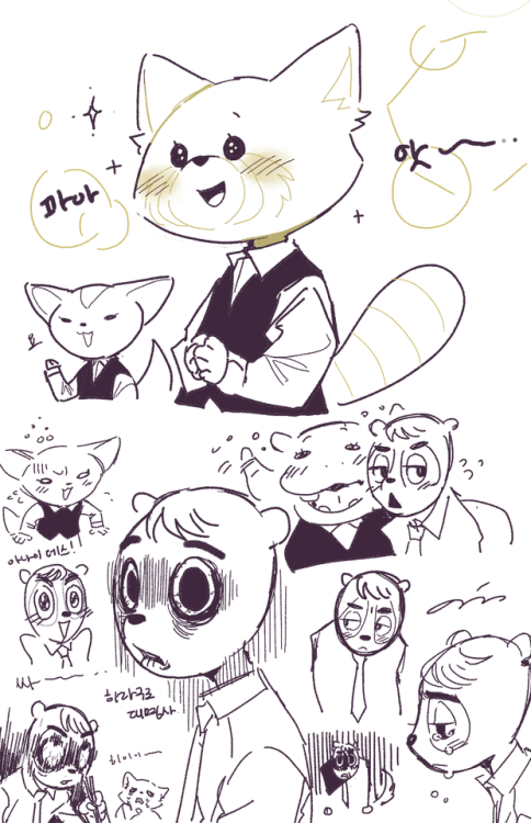 Aggretsuko doodles