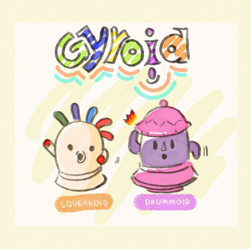 I made cute doodles gyroid! Drummoid is the first gyroid I got from Brewster~What is the first gyroi