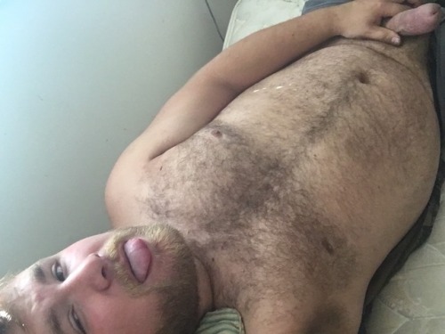 piggycubwa:  Was feeling cute this morning, horned up in bed with a newly trimmed beard 🐷🐻🐽😈 big oinks to all the guys getting ripe out there 🤤🤤🤤