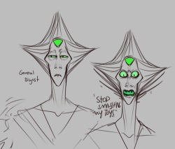 deadwooddross:I FEAR FOR THURSDAY, HAVE SOME MORE PERIDOTSI feel like her hair is less hair and more of..gem shard..things…