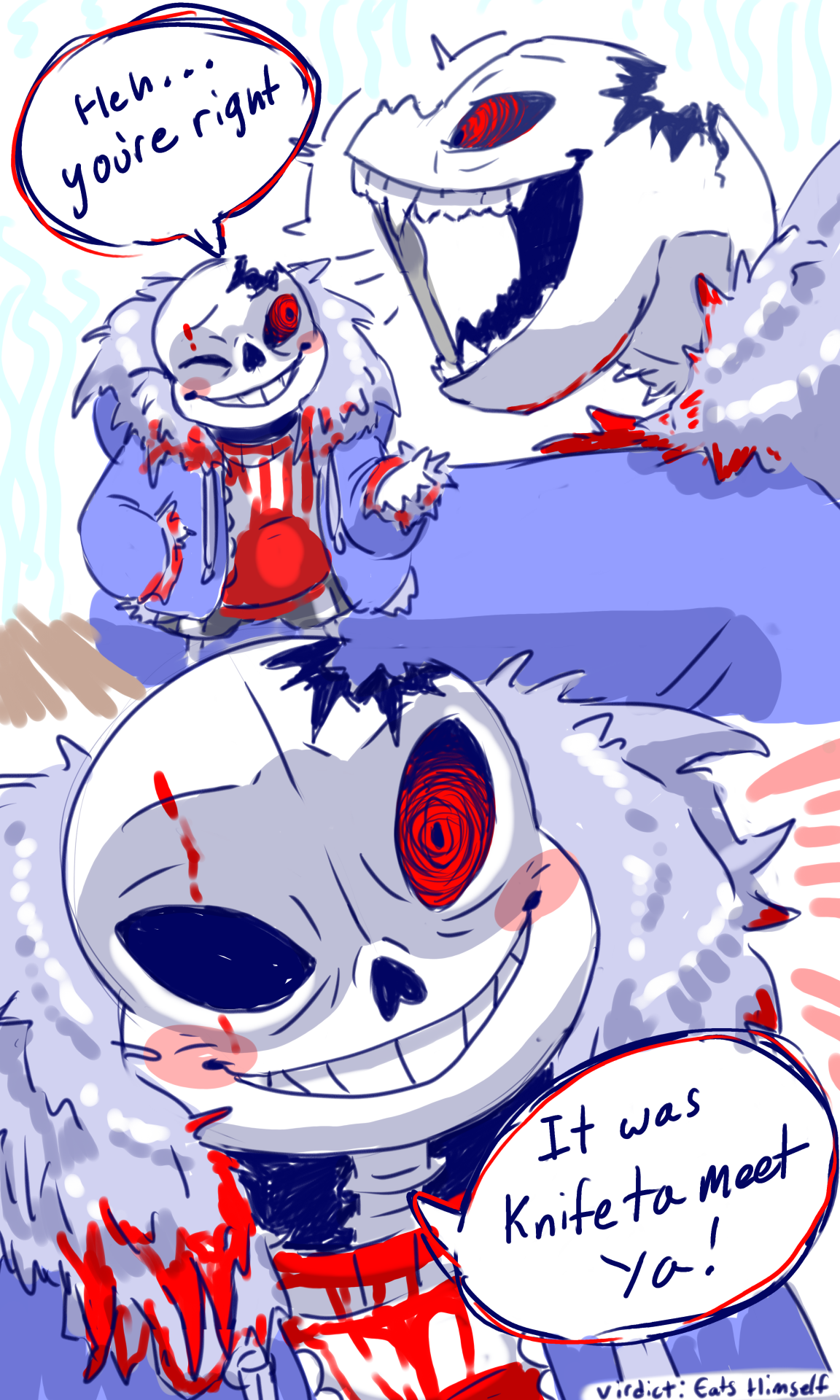 Horror Sans (Horrortale)  Horror sans, Horrortale, Undertale cute