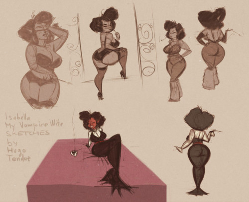   My Vampire Wife Isabella - sketches/thumbnails for future Cartoon PinUps.  Newgrounds Twitter DeviantArt  Youtube Picarto Twitch  