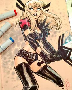 mathieureynes:  Back from some vacations ! #commission #marvel #magik #xmen #harmony 