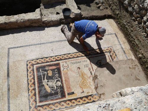 2200-Year-Old  Mosaic that Says “Be Cheerful, Live Your Life” Found in TurkeyPhotograph via The Hist