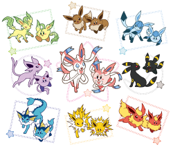 retrogamingblog:  Kirby Eeveelutions