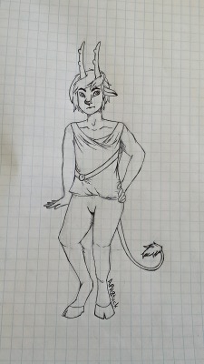 aph2tuck:  A little faun boy I made for ikimaru