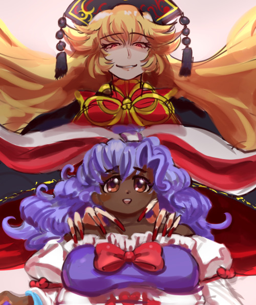 the idea behind this piece was that it was a Lost Word dual unit of Junko and my Chang’eworked forev