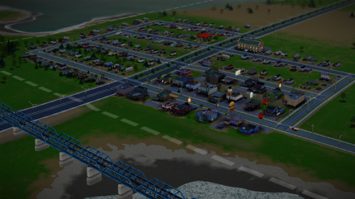 I tried screenshotting the progress of my first city in SimCity from the same angle. They&rsquo;