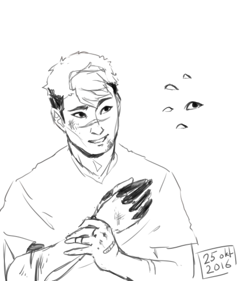 polkaflexink: trying to figure out how to draw shiro, I want him to look older but not doing too wel