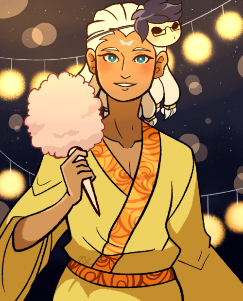 camalilium:  Yukata Loki <3 this looks like I pulled it out of a dating sim