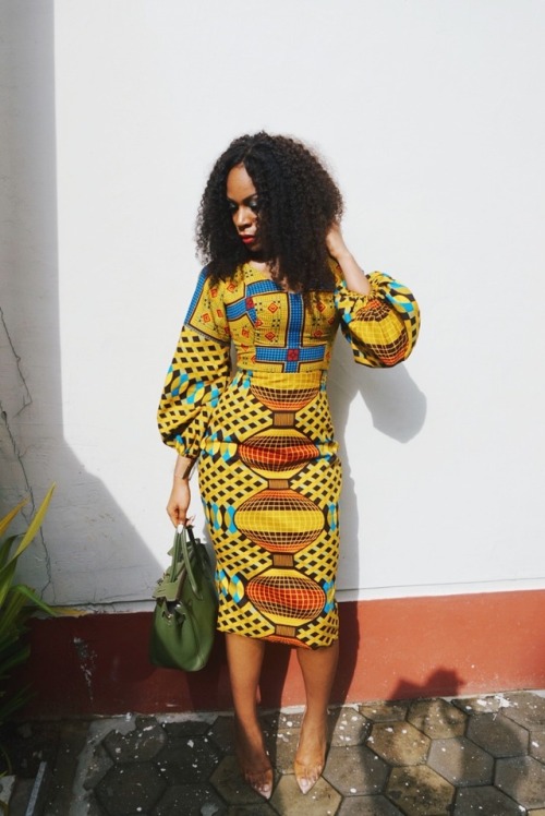 simplysahanie: Dress: made by me. I found the fabric in my tailors office and it took me 2 days to c