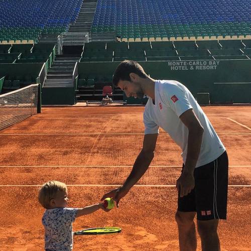 famille-de-sport:  Monte Carlo 2016 : Novak Djokovic & Stefan