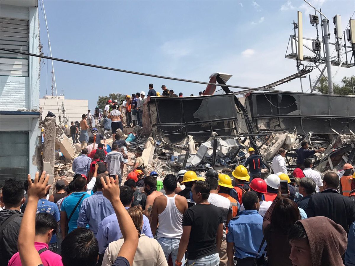 hsjmatt:  September 19th, 2017 – 7.1 magnitude earthquake shakes central Mexico.Death