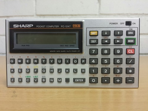 Sharp PC-1247 Pocket Computer, 1982