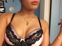 whoresandsubs:  babygirl-bratt:  How do you like my new matching bra and panties?  I like them on the bedroom floor my lil whore.