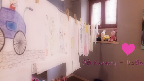 Fotografie della nursery che io, la mia mommy e un altro amichetto AB abbiamo organizzato a Verona p