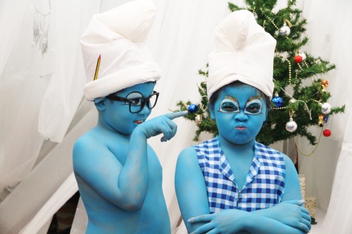 A Smurfy Christmas by Ivy&rsquo;s Make Up and Beauty Academy