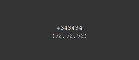 the hexcode for Artie’s base fur color is #343434 and the RGB value is completely